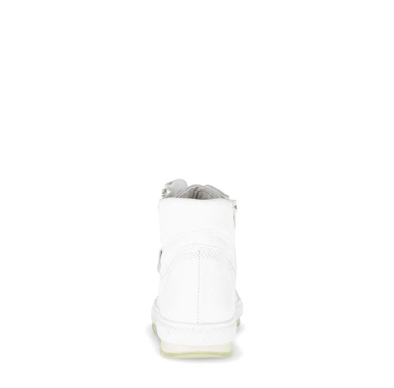 Baskets montantes blanches en cuir