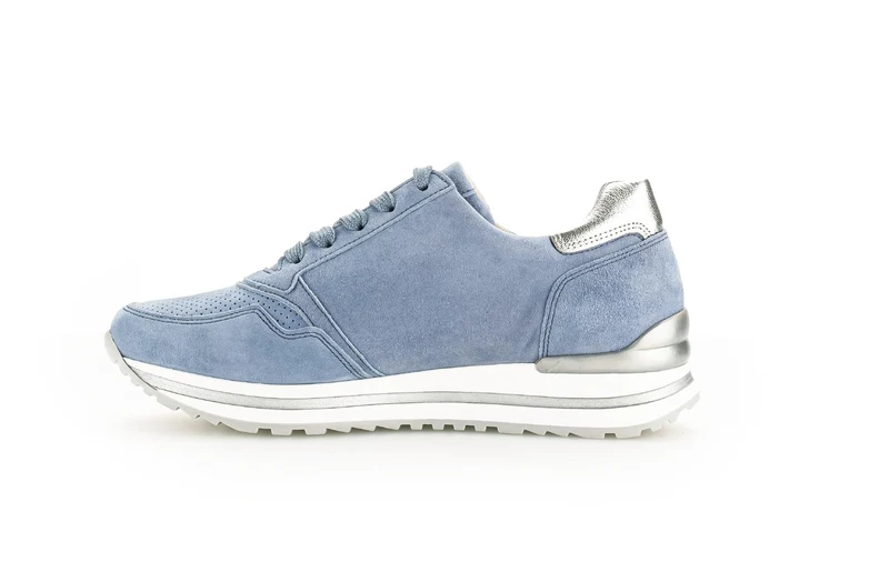 Baskets bleu clair en Nubuck