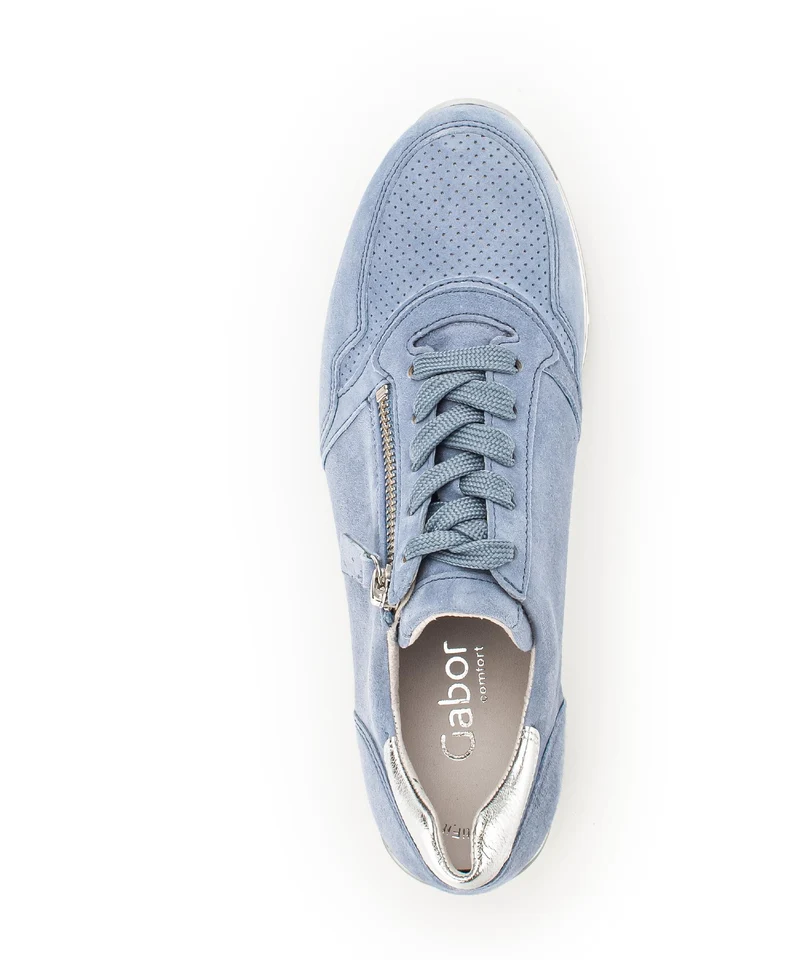 Baskets bleu clair en Nubuck