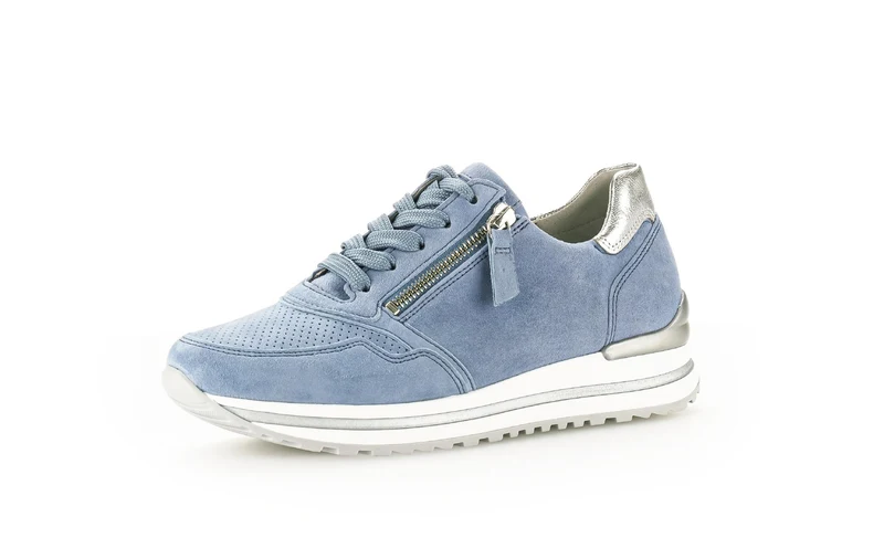 Baskets bleu clair en Nubuck