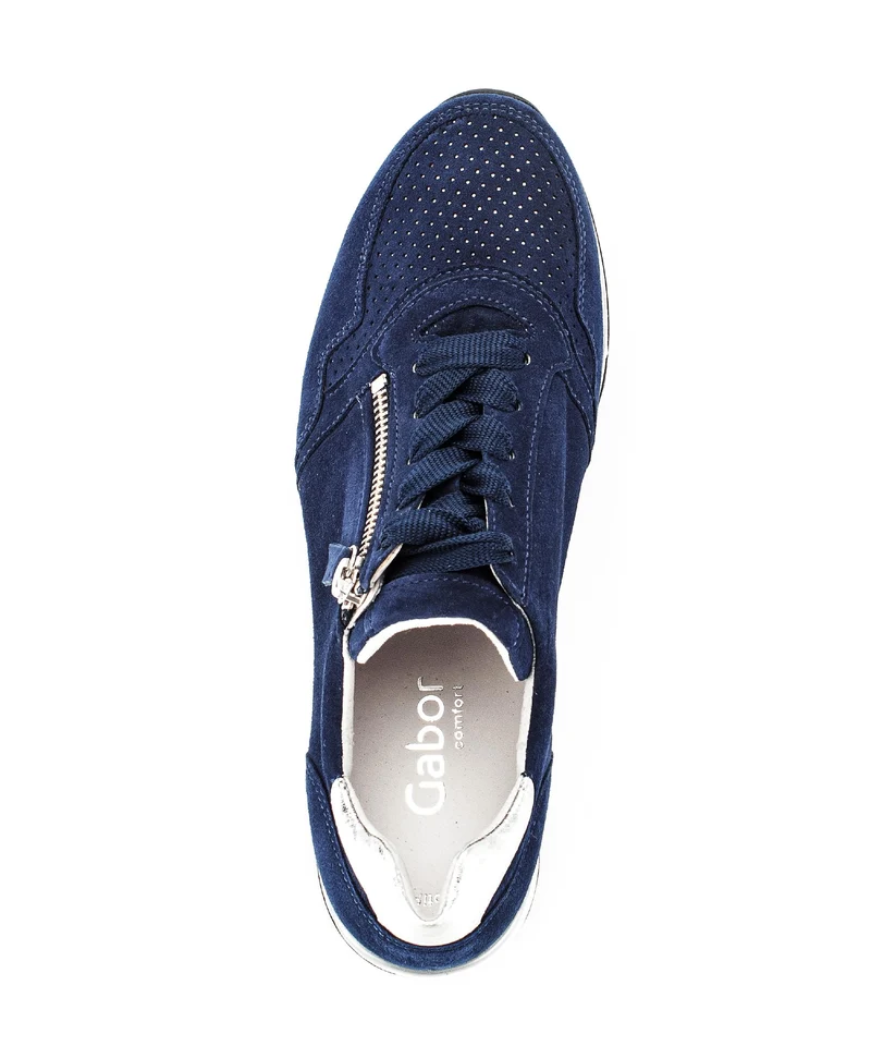 Baskets bleu marine en nubuck