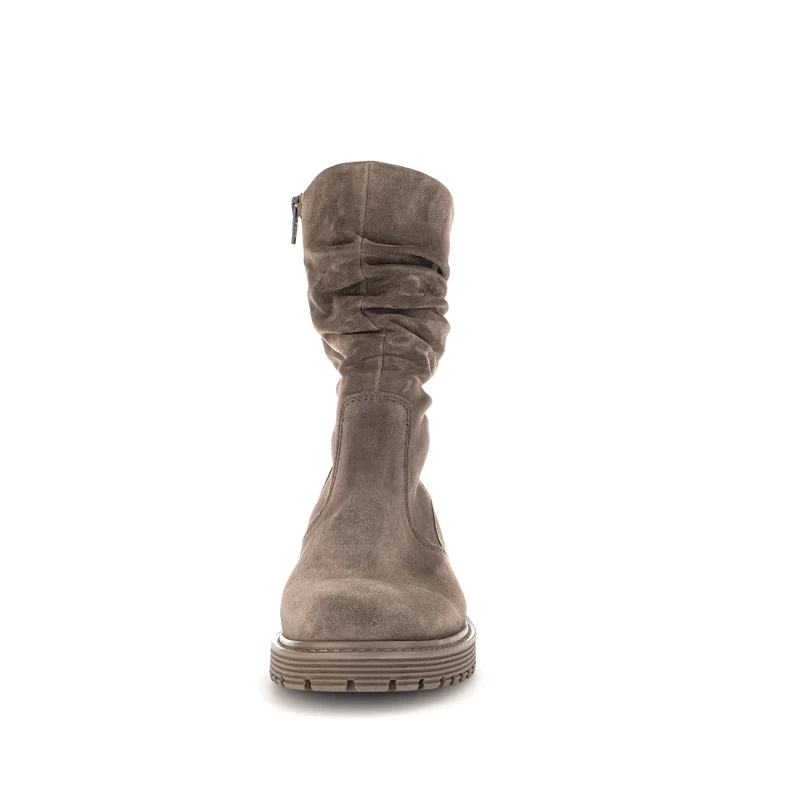 Bottines Mid taupe en velours