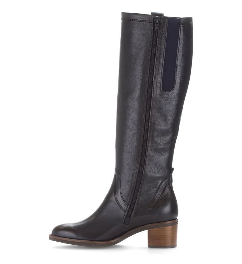 Bottes bleues en cuir