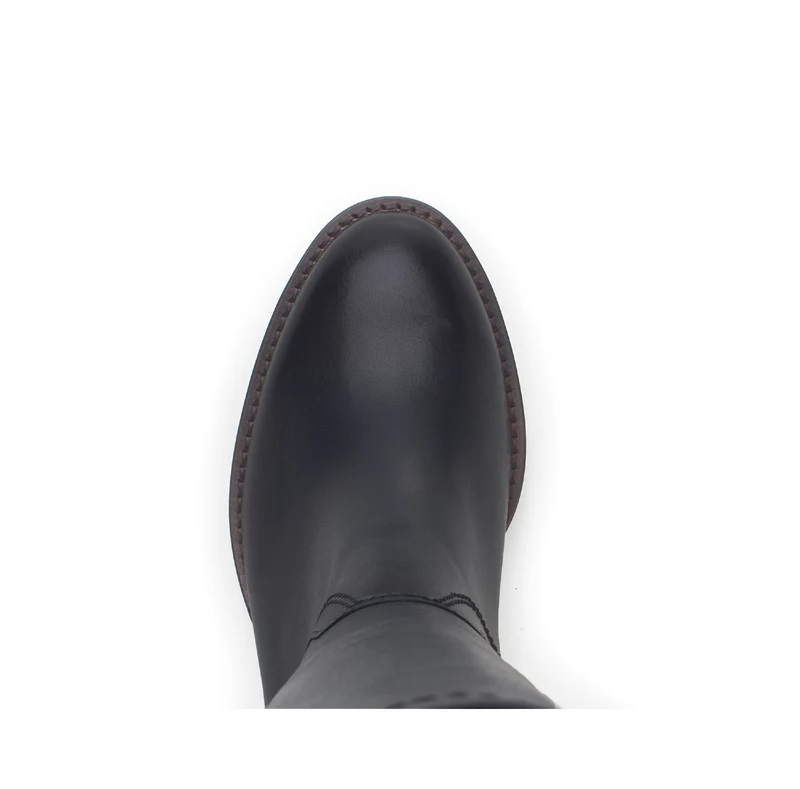 Bottes bleues en cuir