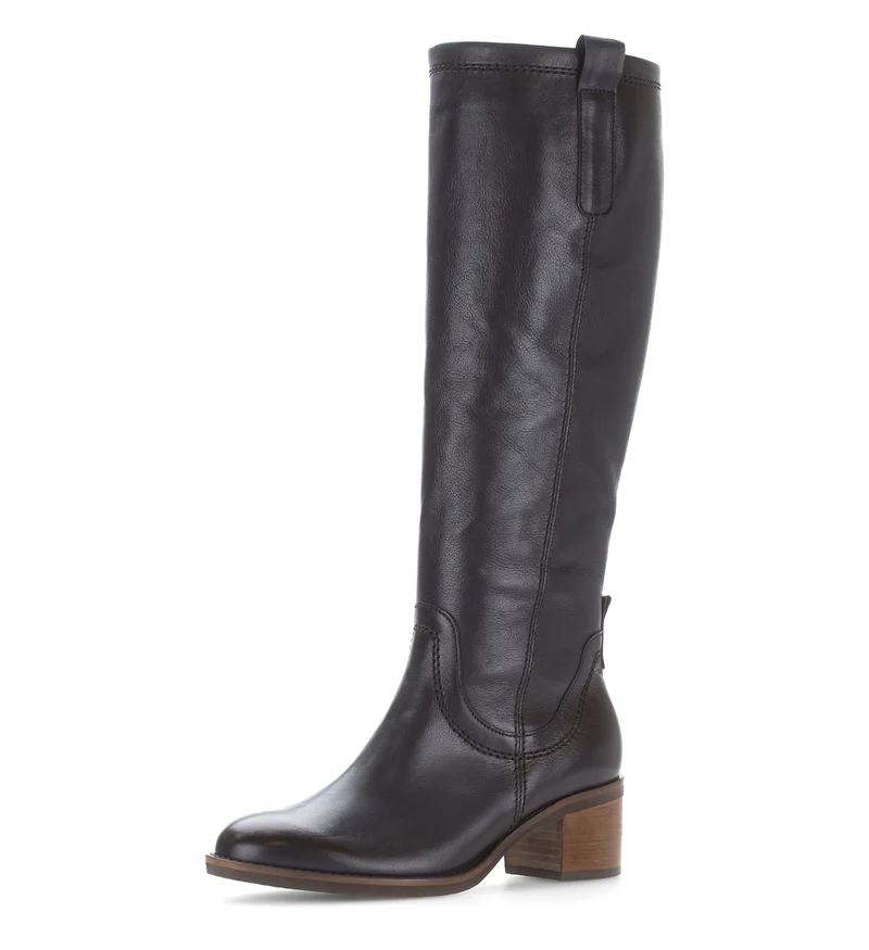 Bottes bleues en cuir