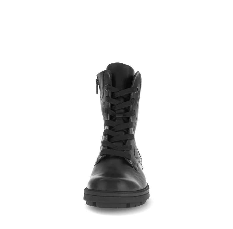 Bottines noires en cuir