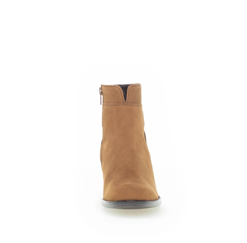 Bottines cognac en nubuck
