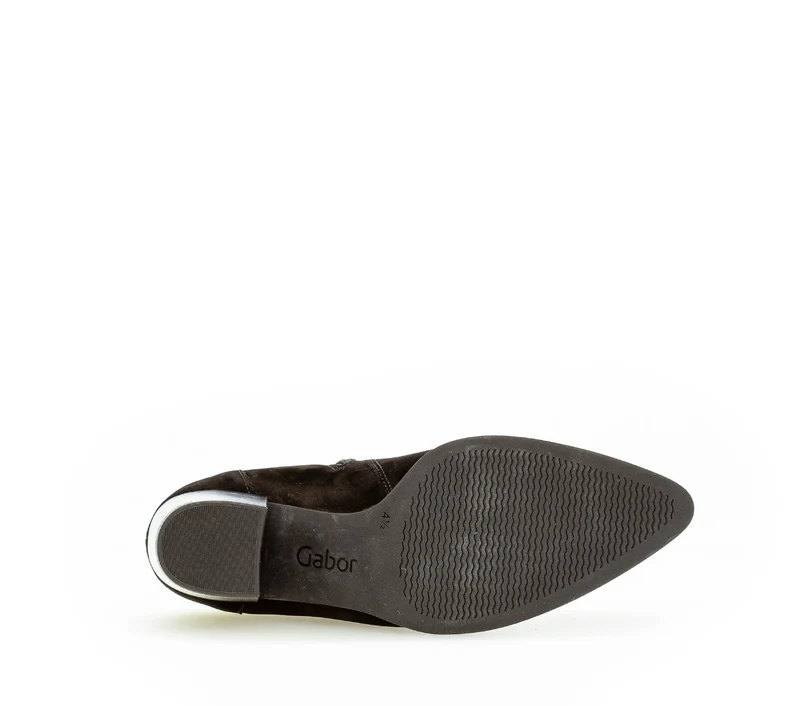 Bottines noires en nubuck