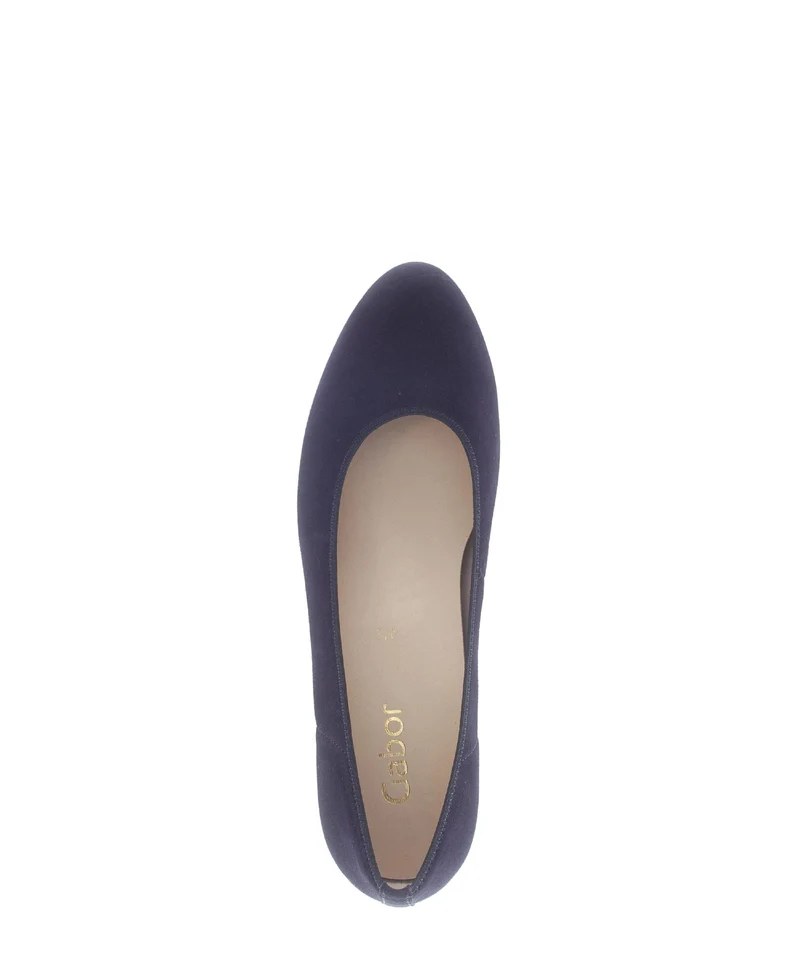 Escarpins bleus en cuir