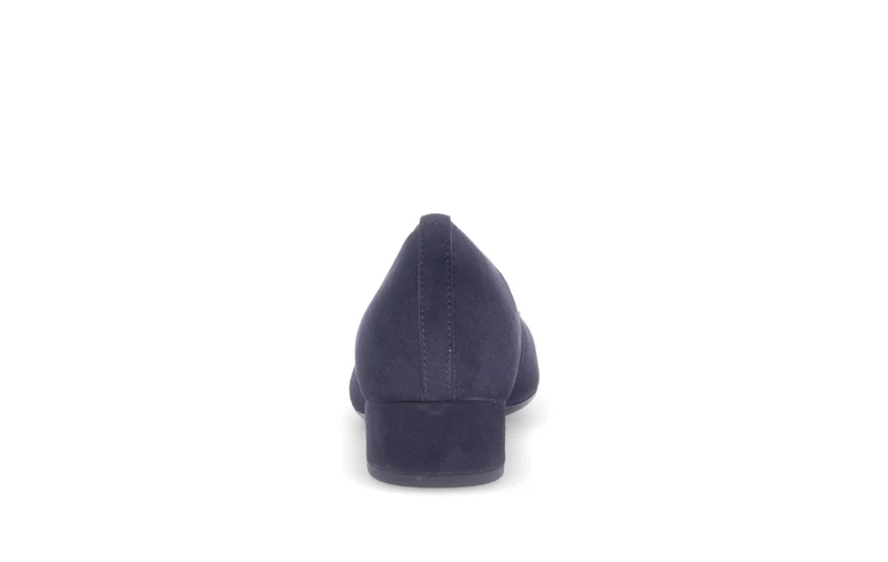 Escarpins bleus en cuir