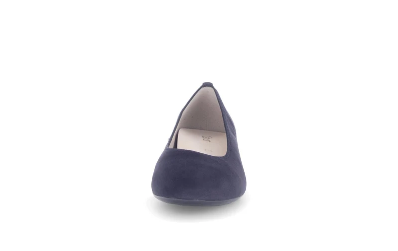 Escarpins bleus en cuir