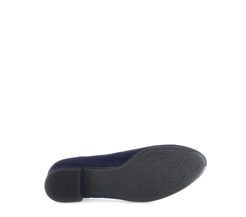 Escarpins bleus en cuir