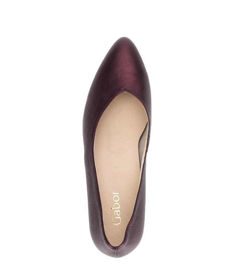 Escarpins rouges en cuir lisse