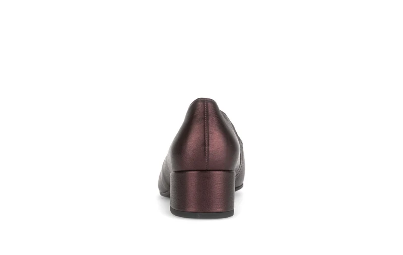 Escarpins rouges en cuir lisse