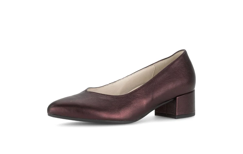 Escarpins rouges en cuir lisse