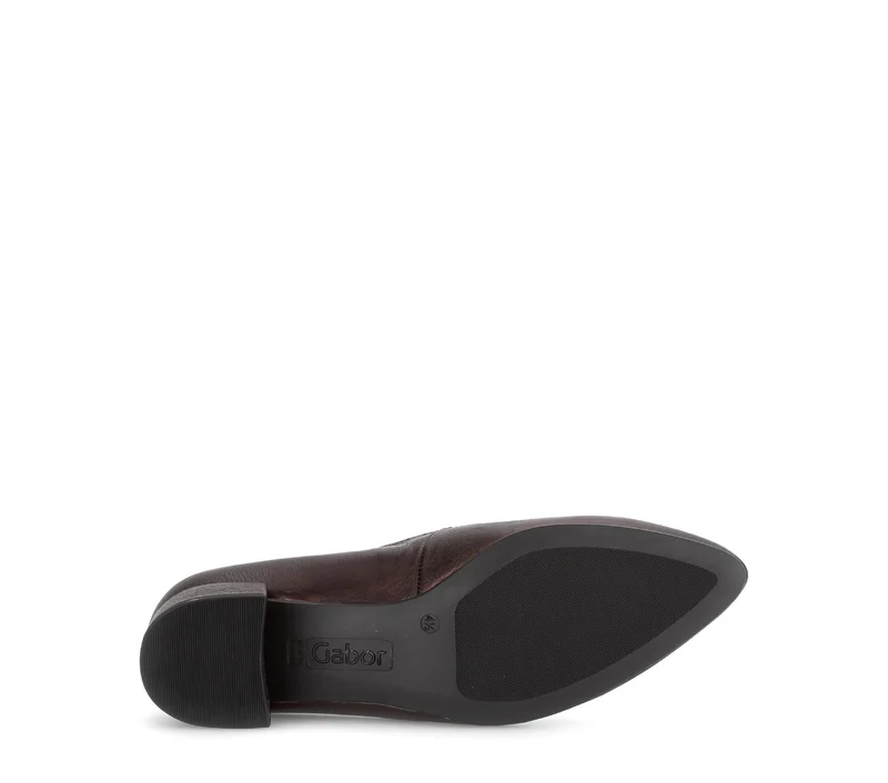 Escarpins rouges en cuir lisse