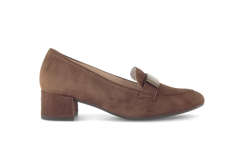 Escarpins marron en cuir