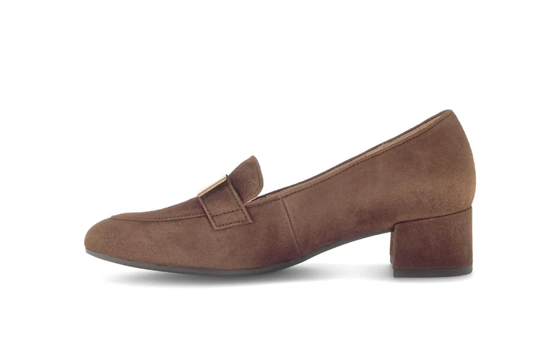 Escarpins marron en cuir