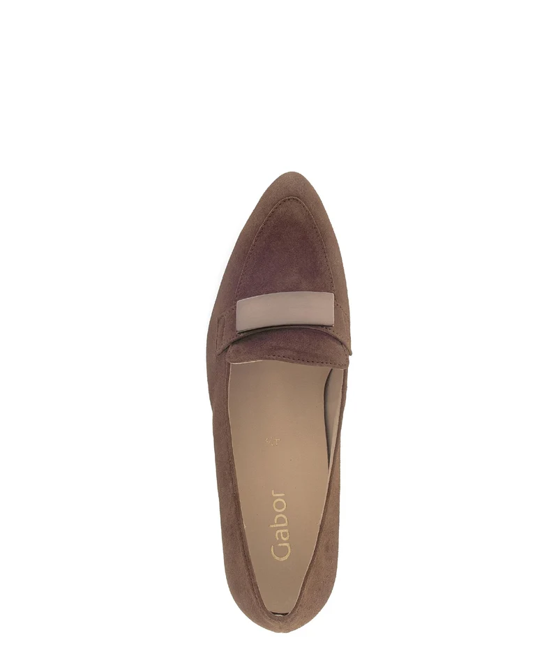 Escarpins marron en cuir