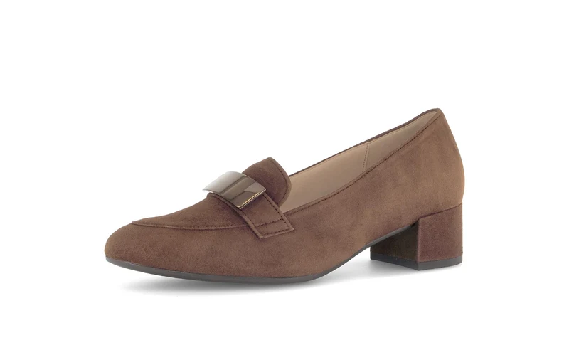 Escarpins marron en cuir