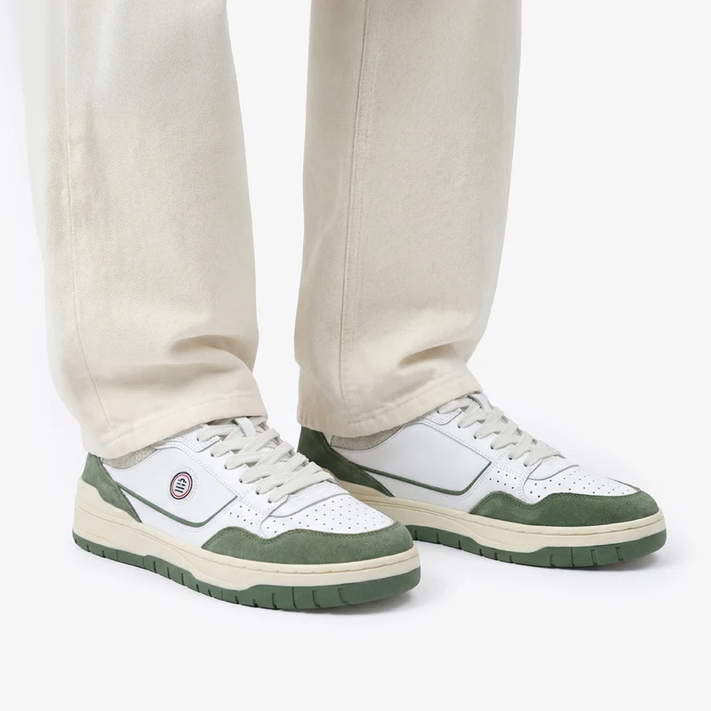 Sneakers La Vernaz bicolore vert olive