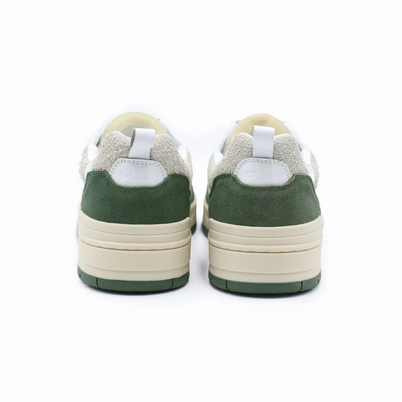 Sneakers La Vernaz bicolore vert olive