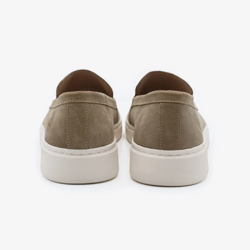 Mocassin Kentucky en cuir nubuck beige