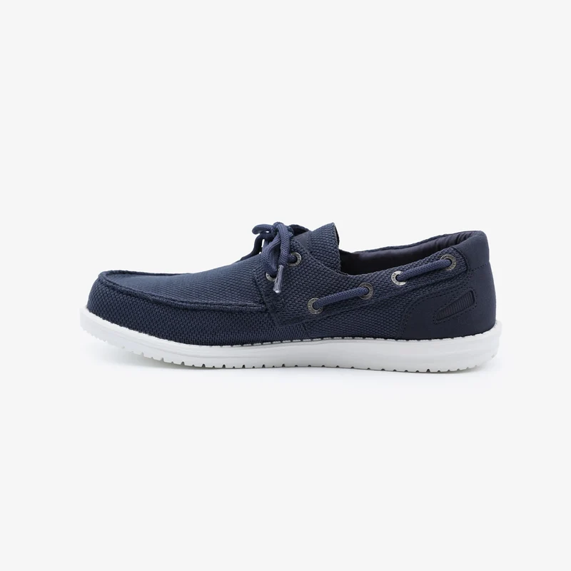 Chaussures bateau Socoa en maille stretch bleu marine