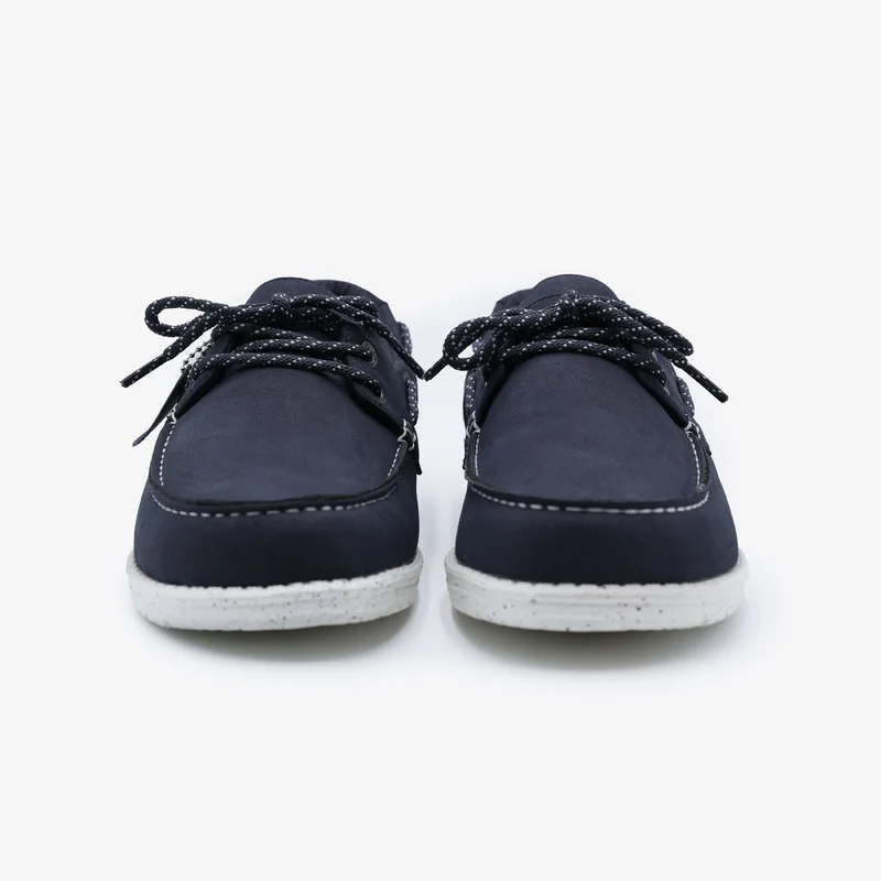 Chaussures bateau Socoa bleu marine en nubuck