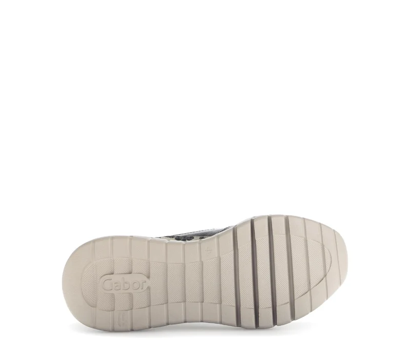 Baskets noires en cuir lisse
