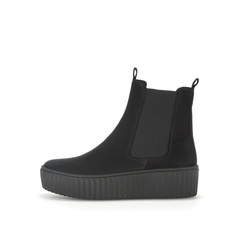 Bottines noires en microfibre