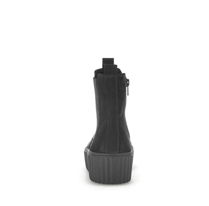 Bottines noires en microfibre