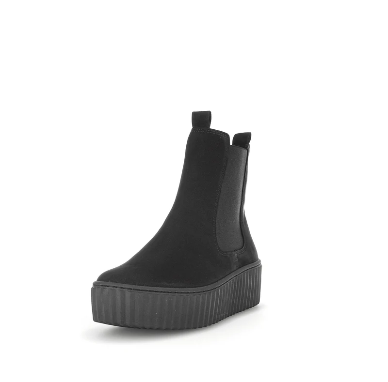 Bottines noires en microfibre