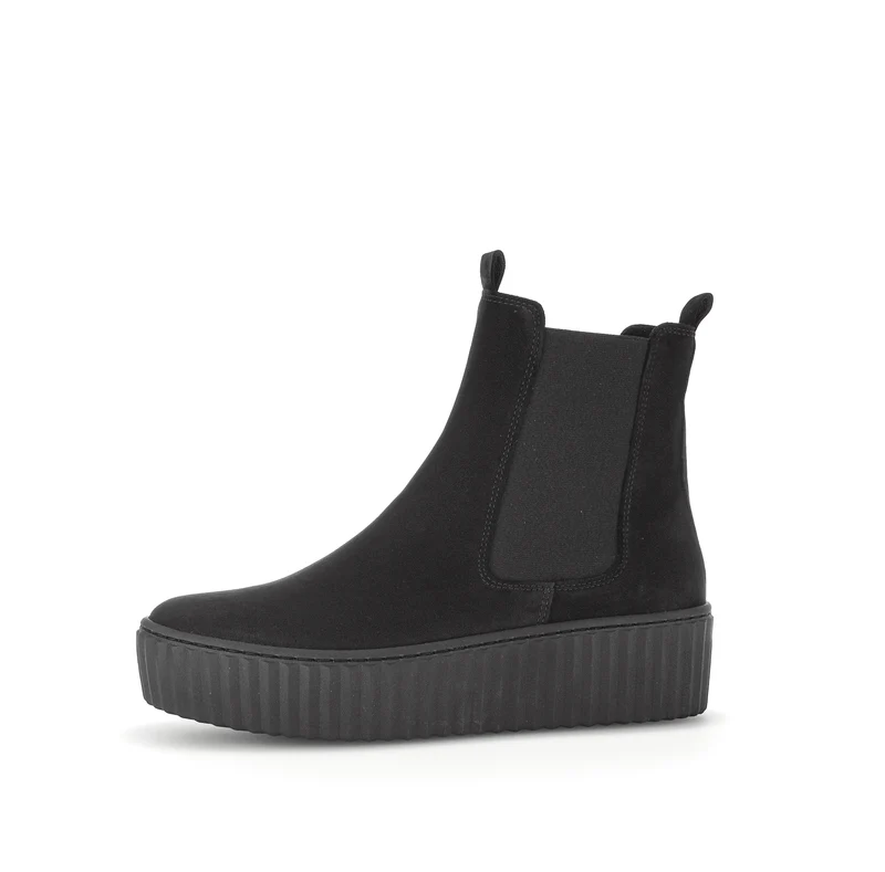 Bottines noires en microfibre