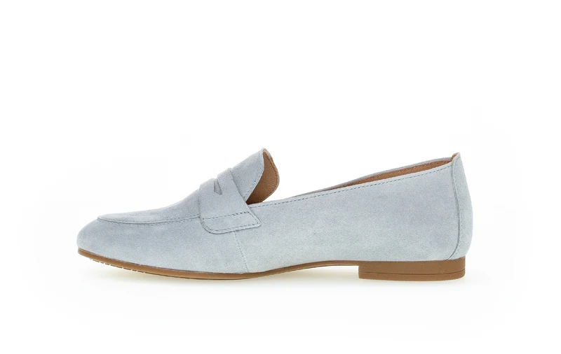 Mocassins bleus en suède
