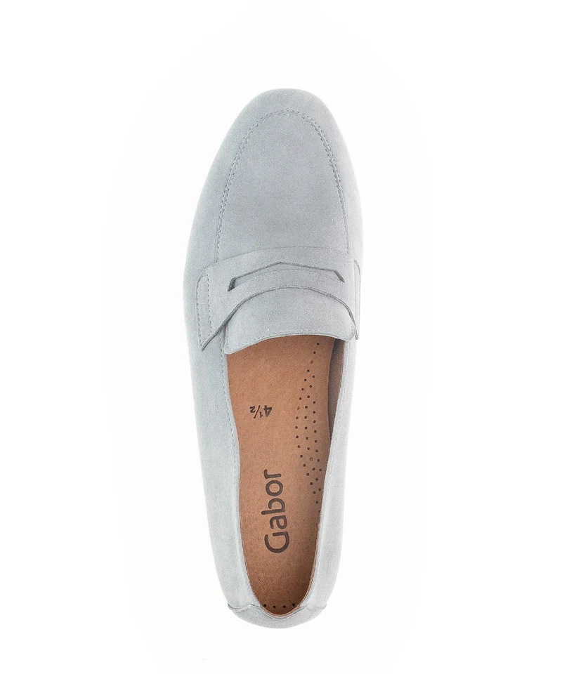 Mocassins bleus en suède