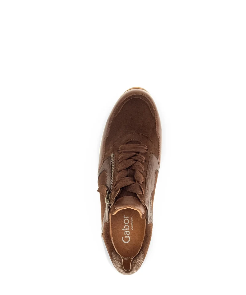 Baskets marrons en cuir