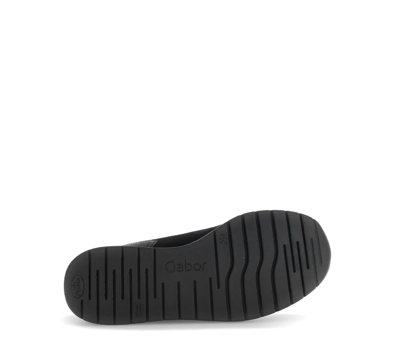 Baskets noires en Textile et Nubuck (adaptées Hallux Valgus)