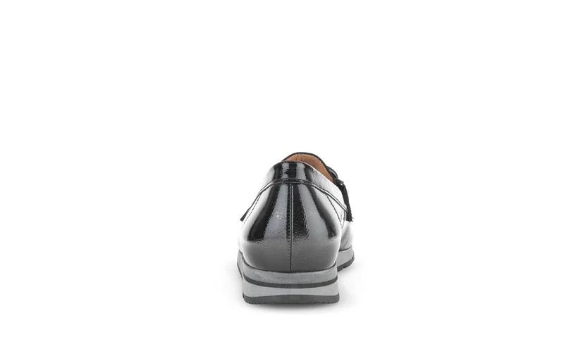 Ballerines noires en cuir vernis