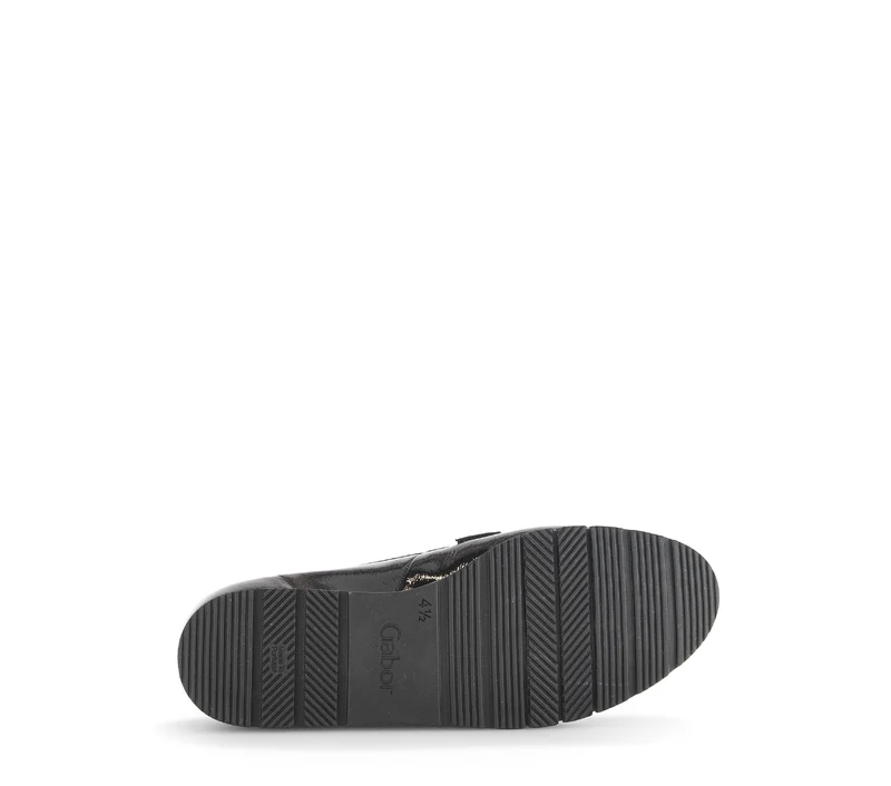 Ballerines noires en cuir vernis