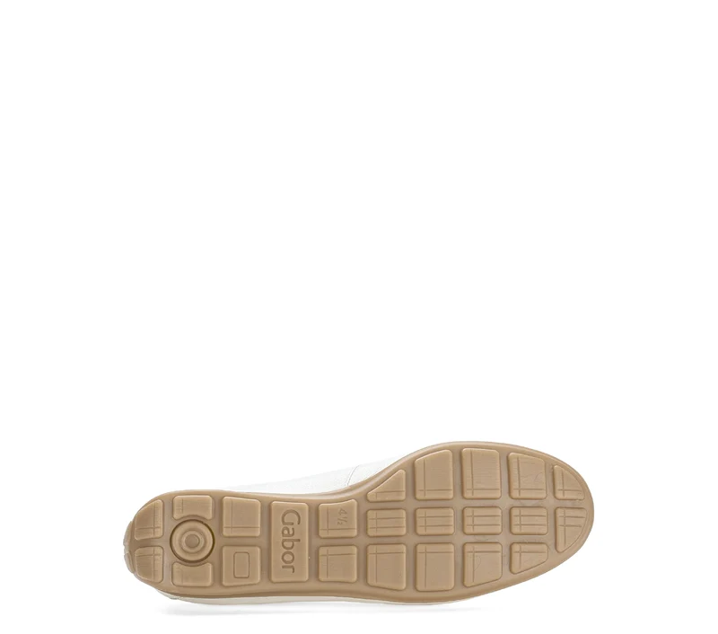 Mocassins blancs en cuir