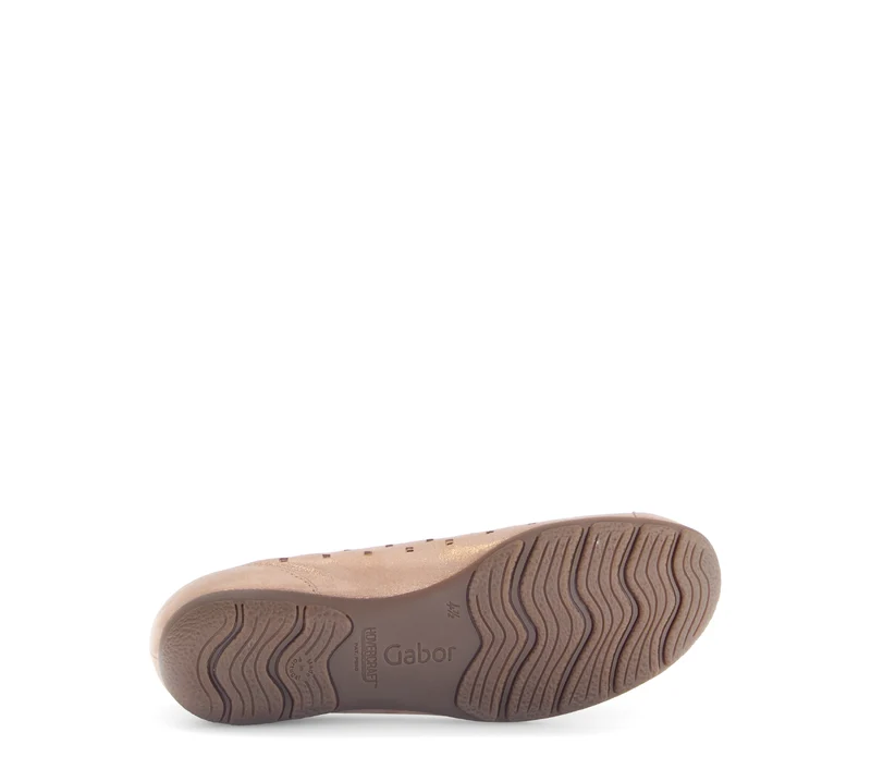 Ballerines rose clair en cuir irisé