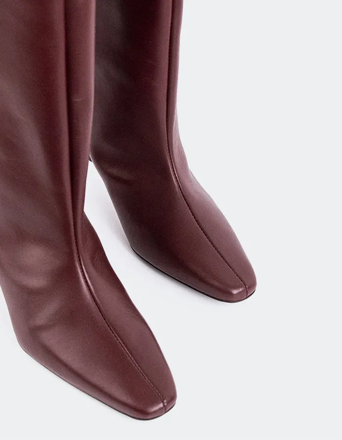 Raissa Burgundy Leather