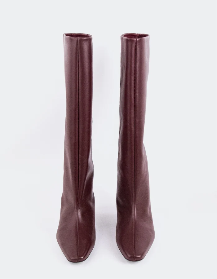 Raissa Burgundy Leather