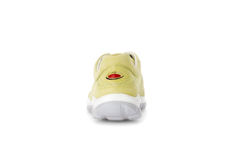Baskets jaunes en combinaison Nubuck et textile