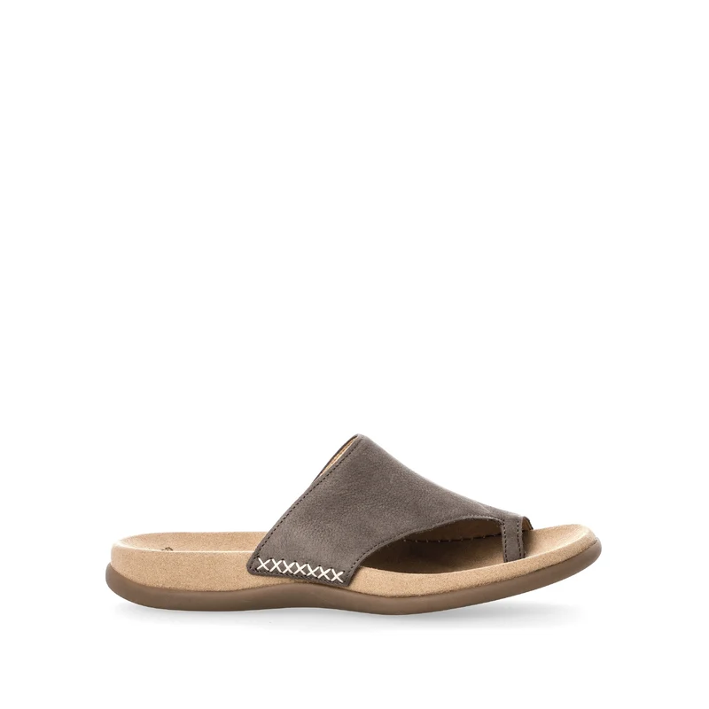 Mules marrons en cuir nubuk