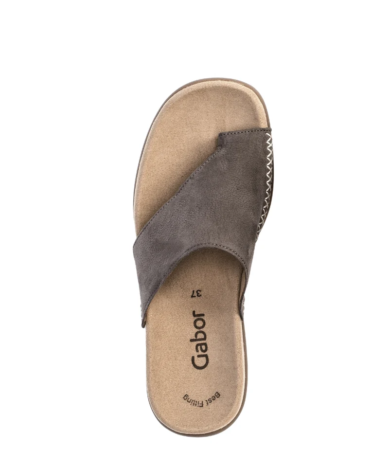 Mules marrons en cuir nubuk