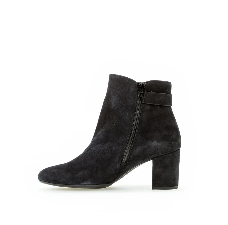 Bottines bleues en velours
