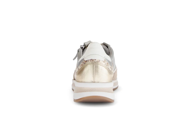 Baskets multicolores en cuir lisse