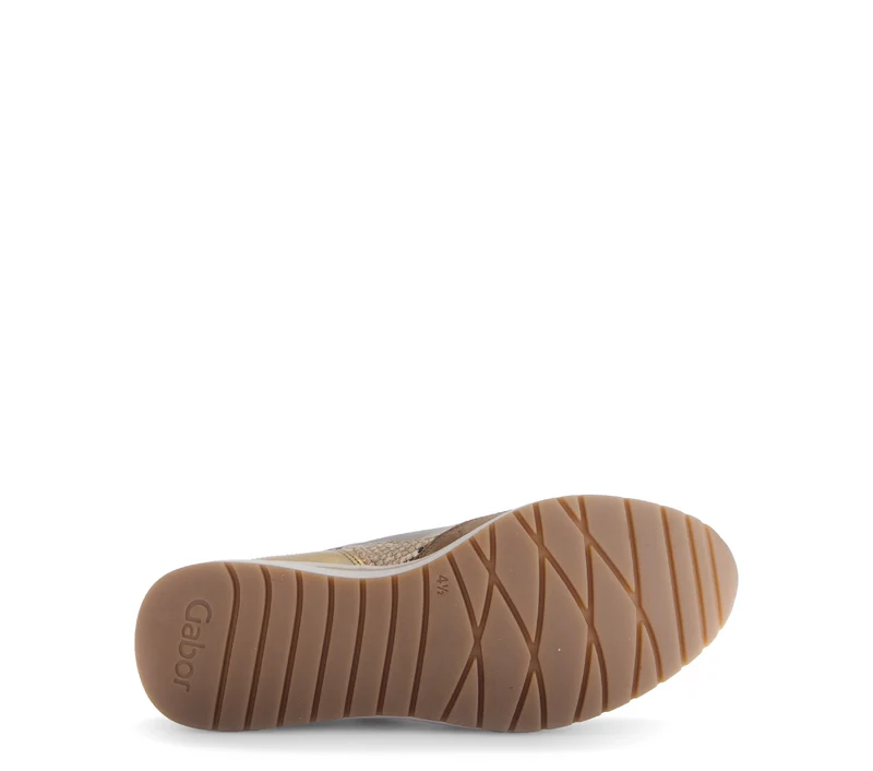 Baskets multicolores en cuir lisse